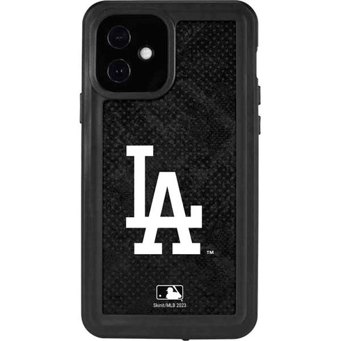 MLB Los Angeles Dodgers Dark Wash iPhone 12 Waterproof Case