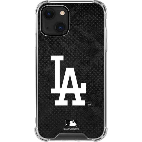 MLB Los Angeles Dodgers Dark Wash iPhone 13 Mini Clear Case