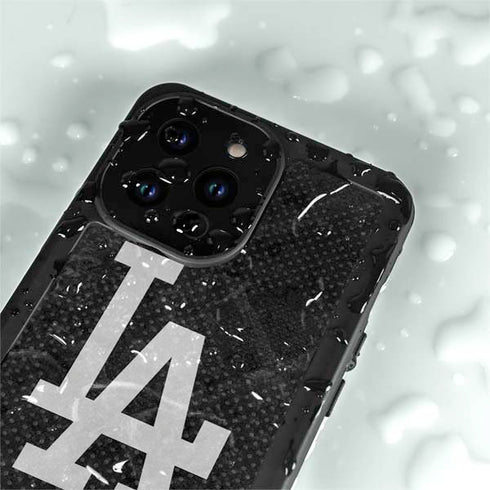 MLB Los Angeles Dodgers Dark Wash iPhone 14 Pro Max Waterproof Case