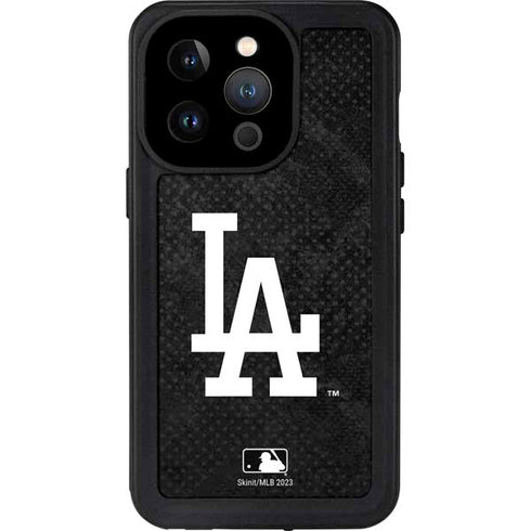 MLB Los Angeles Dodgers Dark Wash iPhone 14 Pro Waterproof Case
