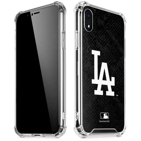 MLB Los Angeles Dodgers Dark Wash iPhone XR Clear Case
