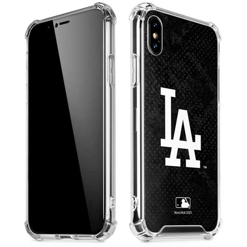 MLB Los Angeles Dodgers Dark Wash iPhone XS Max Clear Case