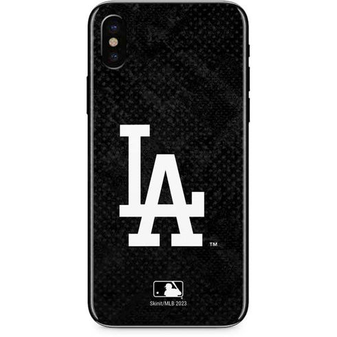 MLB Los Angeles Dodgers Dark Wash iPhone XS Max Skin