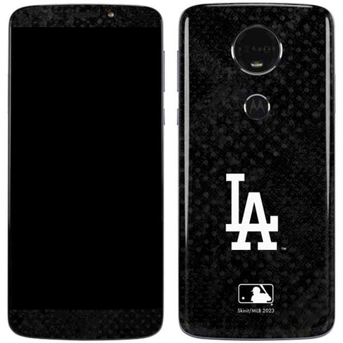MLB Los Angeles Dodgers Dark Wash Moto E5 Plus Skin