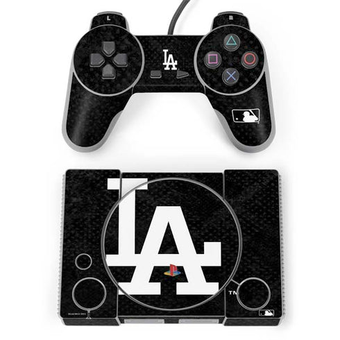 MLB Los Angeles Dodgers Dark Wash PlayStation Classic Bundle Skin