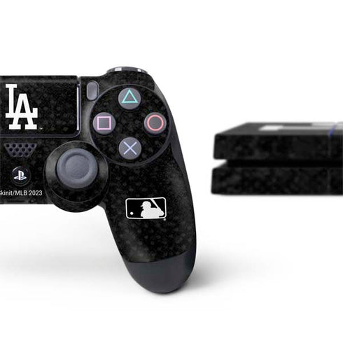 MLB Los Angeles Dodgers Dark Wash PS4 Console and Controller Bundle Skin