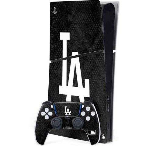 MLB Los Angeles Dodgers Dark Wash PS5 Slim Digital Edition Console Skin