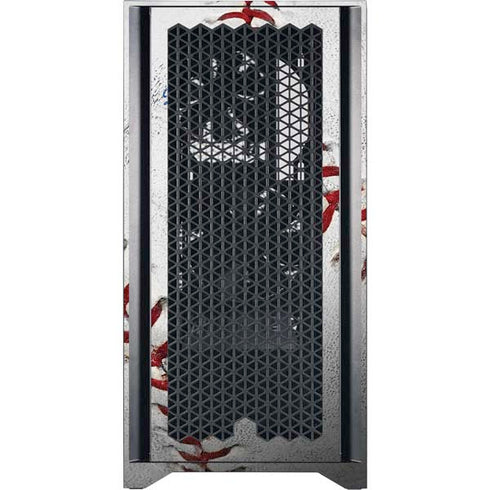 MLB Los Angeles Dodgers Game Ball Corsair 4000D Tempered Glass Mid-Tower ATX Case Skin