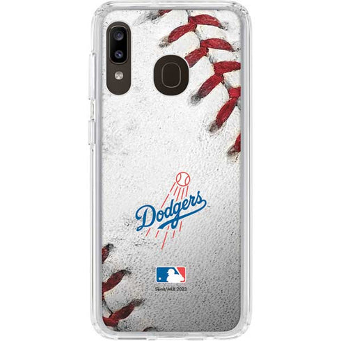 MLB Los Angeles Dodgers Game Ball Galaxy A20 Clear Case