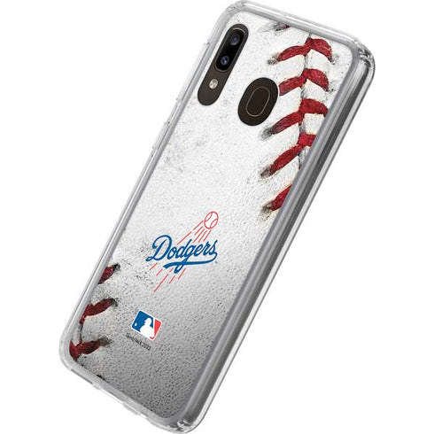 MLB Los Angeles Dodgers Game Ball Galaxy A20 Clear Case