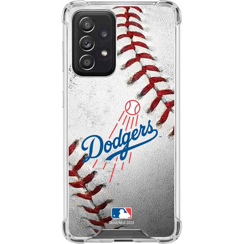 MLB Los Angeles Dodgers Game Ball Galaxy A52 5G Clear Case