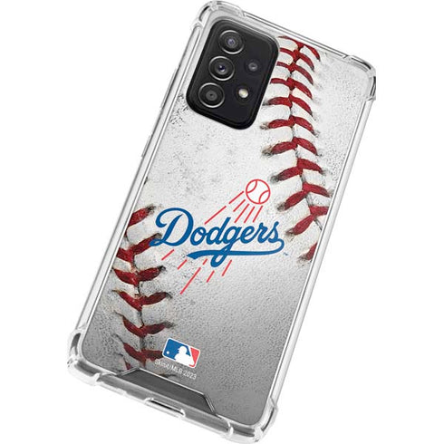 MLB Los Angeles Dodgers Game Ball Galaxy A52 5G Clear Case
