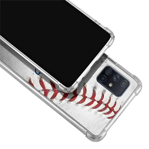 MLB Los Angeles Dodgers Game Ball Galaxy A71 5G Clear Case