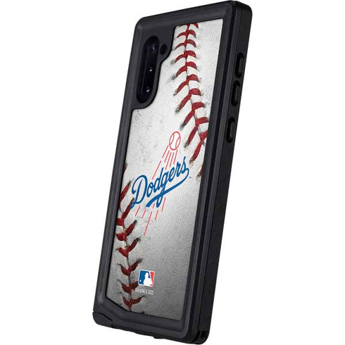 MLB Los Angeles Dodgers Game Ball Galaxy Note 10 Waterproof Case