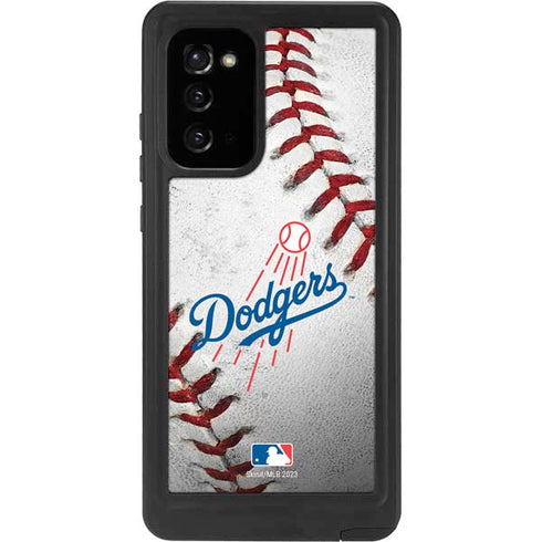 MLB Los Angeles Dodgers Game Ball Galaxy Note20 5G Waterproof Case