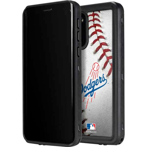 MLB Los Angeles Dodgers Game Ball Galaxy S20 Plus Waterproof Case