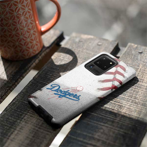 MLB Los Angeles Dodgers Game Ball Galaxy S20 Ultra 5G Pro Case