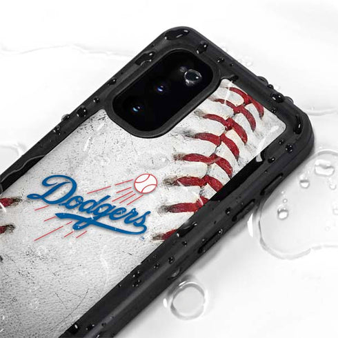 MLB Los Angeles Dodgers Game Ball Galaxy S20 Waterproof Case