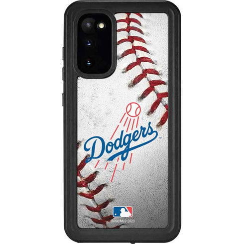 MLB Los Angeles Dodgers Game Ball Galaxy S20 Waterproof Case