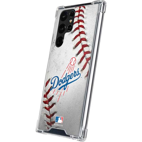 MLB Los Angeles Dodgers Game Ball Galaxy S22 Ultra Clear Case