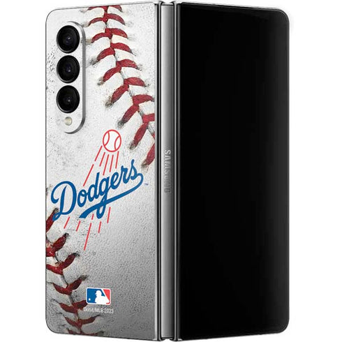 MLB Los Angeles Dodgers Game Ball Galaxy Z Fold4 5G Skin