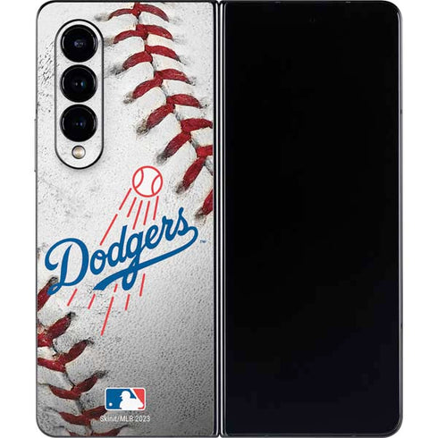 MLB Los Angeles Dodgers Game Ball Galaxy Z Fold4 5G Skin