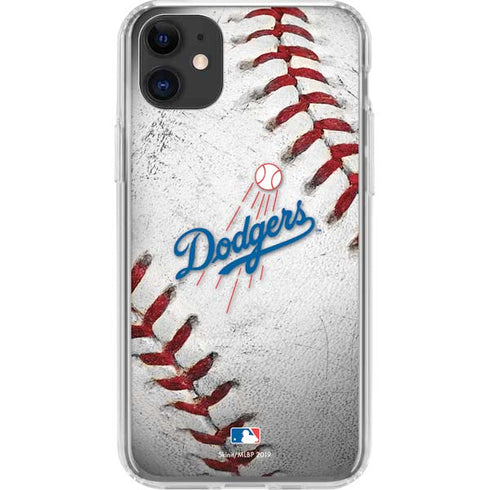 MLB Los Angeles Dodgers Game Ball iPhone 11 Clear Case