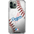 MLB Los Angeles Dodgers Game Ball iPhone 11 Pro Max Clear Case