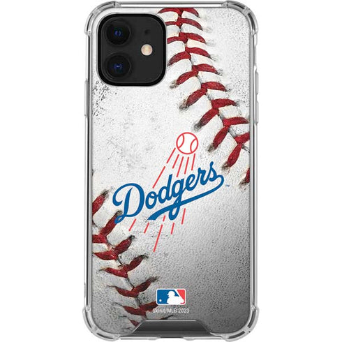 MLB Los Angeles Dodgers Game Ball iPhone 12 Clear Case