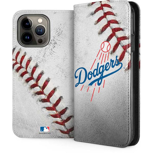 MLB Los Angeles Dodgers Game Ball iPhone 13 Pro Max Folio Case