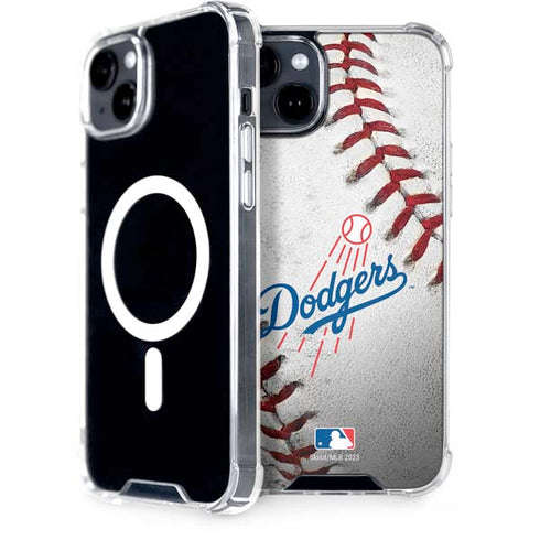 MLB Los Angeles Dodgers Game Ball iPhone 15 Plus MagSafe Case