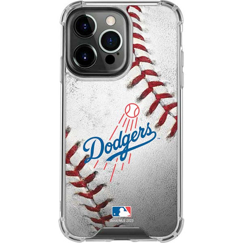 MLB Los Angeles Dodgers Game Ball iPhone 14 Pro Clear Case
