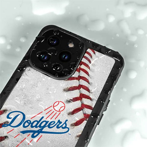 MLB Los Angeles Dodgers Game Ball iPhone 14 Pro Waterproof Case