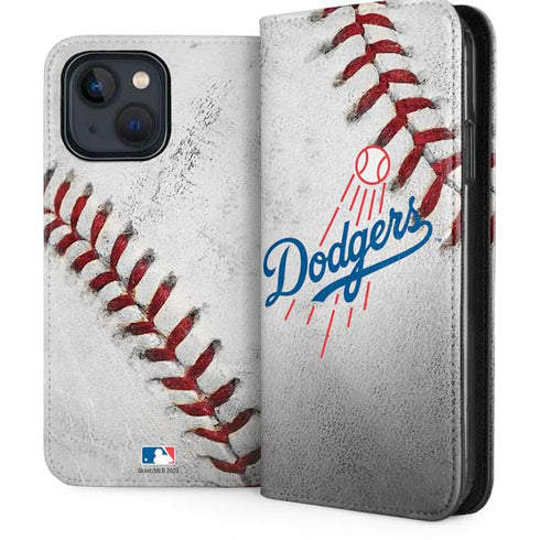 MLB Los Angeles Dodgers Game Ball iPhone 15 Plus Folio Case
