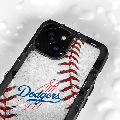 MLB Los Angeles Dodgers Game Ball iPhone 15 Plus Waterproof Case