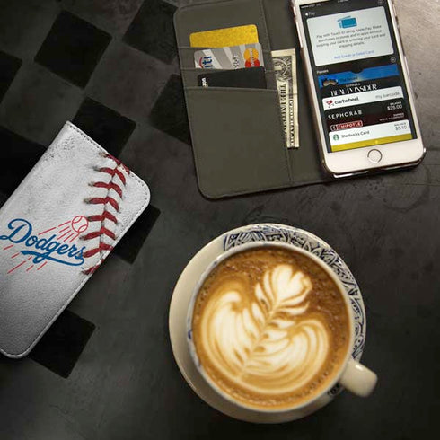 MLB Los Angeles Dodgers Game Ball iPhone SE (2nd & 3rd Gen) Folio Case