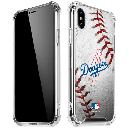 MLB Los Angeles Dodgers Game Ball iPhone XS Max Clear Case