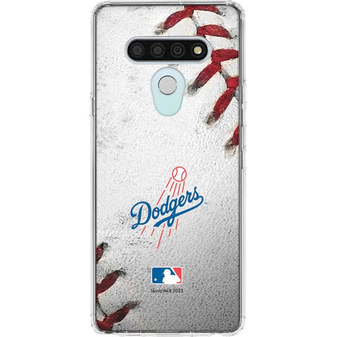 MLB Los Angeles Dodgers Game Ball LG Stylo 6 Clear Case