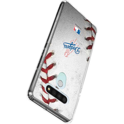 MLB Los Angeles Dodgers Game Ball LG Stylo 6 Clear Case