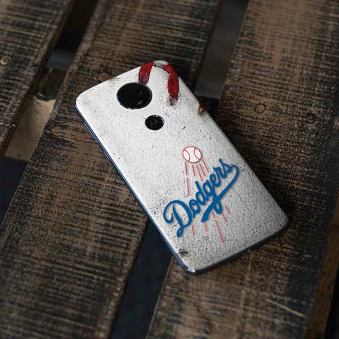 MLB Los Angeles Dodgers Game Ball Moto E5 Plus Skin