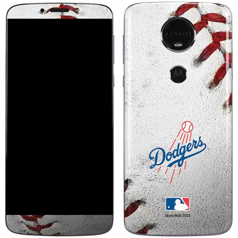 MLB Los Angeles Dodgers Game Ball Moto E5 Plus Skin