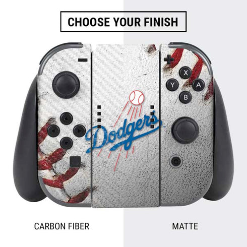 MLB Los Angeles Dodgers Game Ball Nintendo Switch Bundle Skin