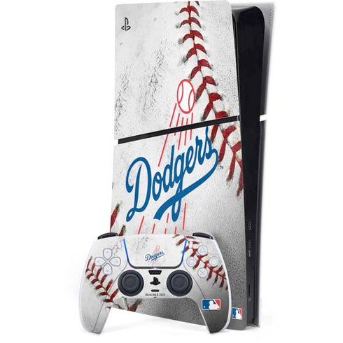 MLB Los Angeles Dodgers Game Ball PS5 Slim Digital Edition Console Skin