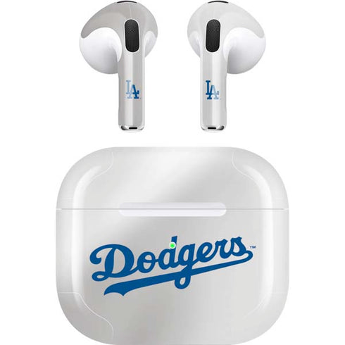 MLB Los Angeles Dodgers Home Jersey Apple AirPods (3rd Gen 2021) Skin