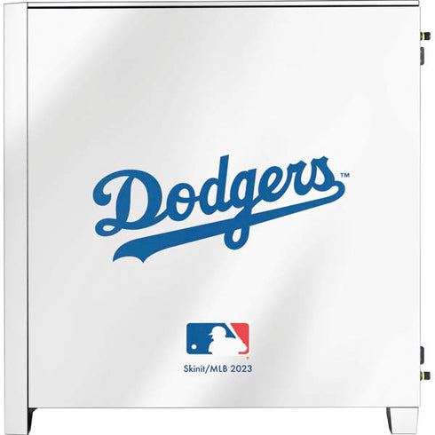 MLB Los Angeles Dodgers Home Jersey Corsair 4000D Tempered Glass Mid-Tower ATX Case Skin