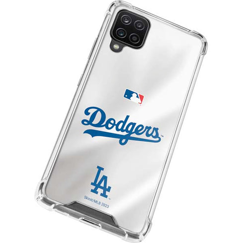 MLB Los Angeles Dodgers Home Jersey Galaxy A12 Clear Case
