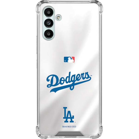 MLB Los Angeles Dodgers Home Jersey Galaxy A13 5G Clear Case
