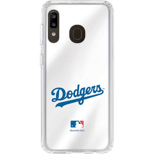 MLB Los Angeles Dodgers Home Jersey Galaxy A20 Clear Case