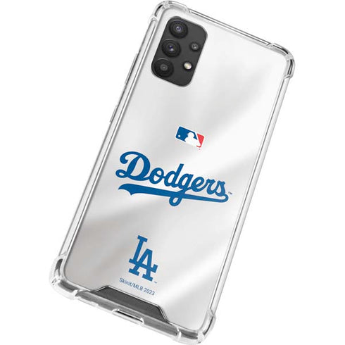 MLB Los Angeles Dodgers Home Jersey Galaxy A32 5G Clear Case