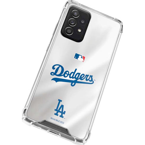 MLB Los Angeles Dodgers Home Jersey Galaxy A52 5G Clear Case